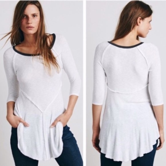Free People Tops - ⚠️ Free People Weekends Layering Tee White Size XS